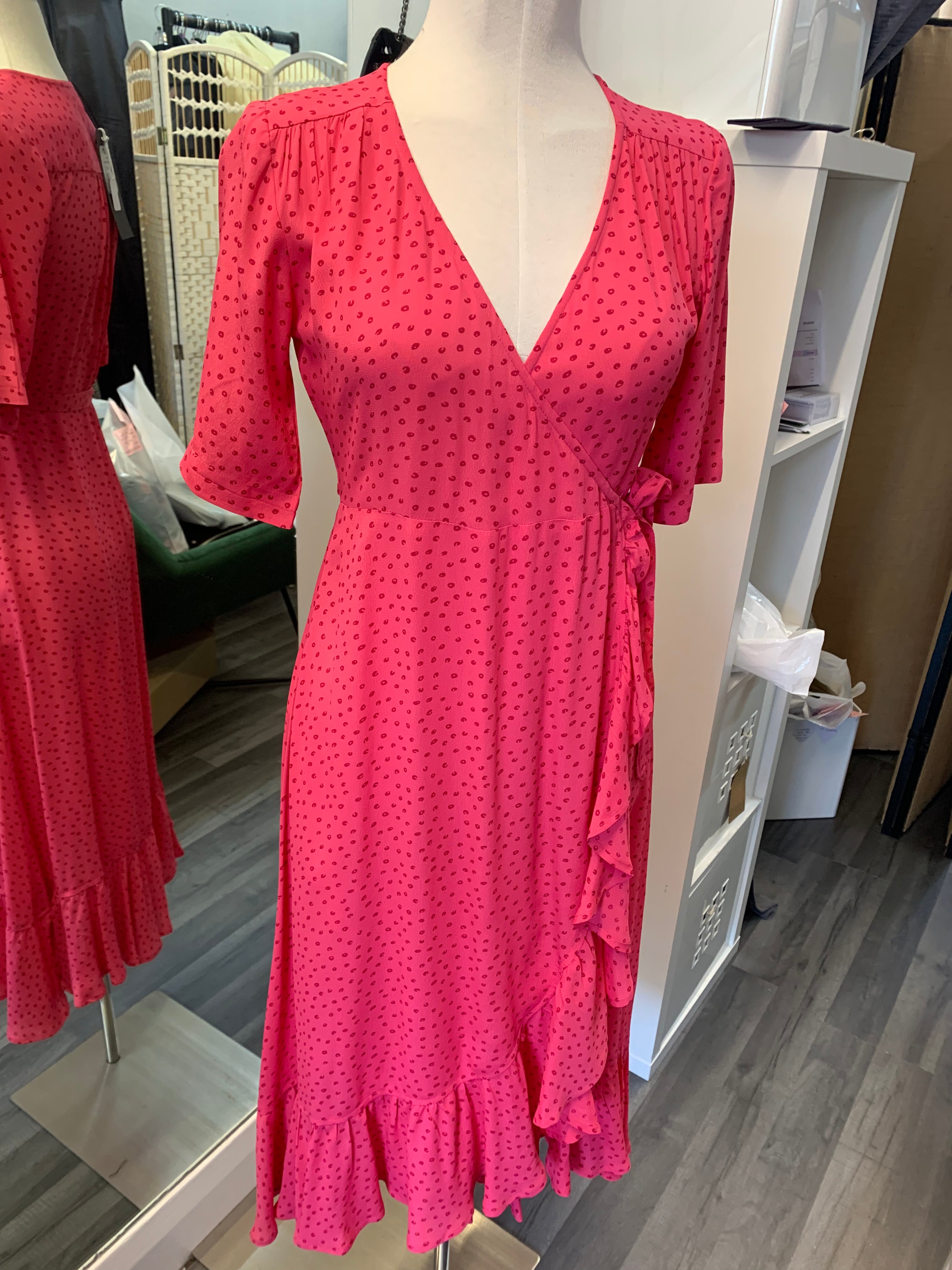 Pomodoro wrap Dress