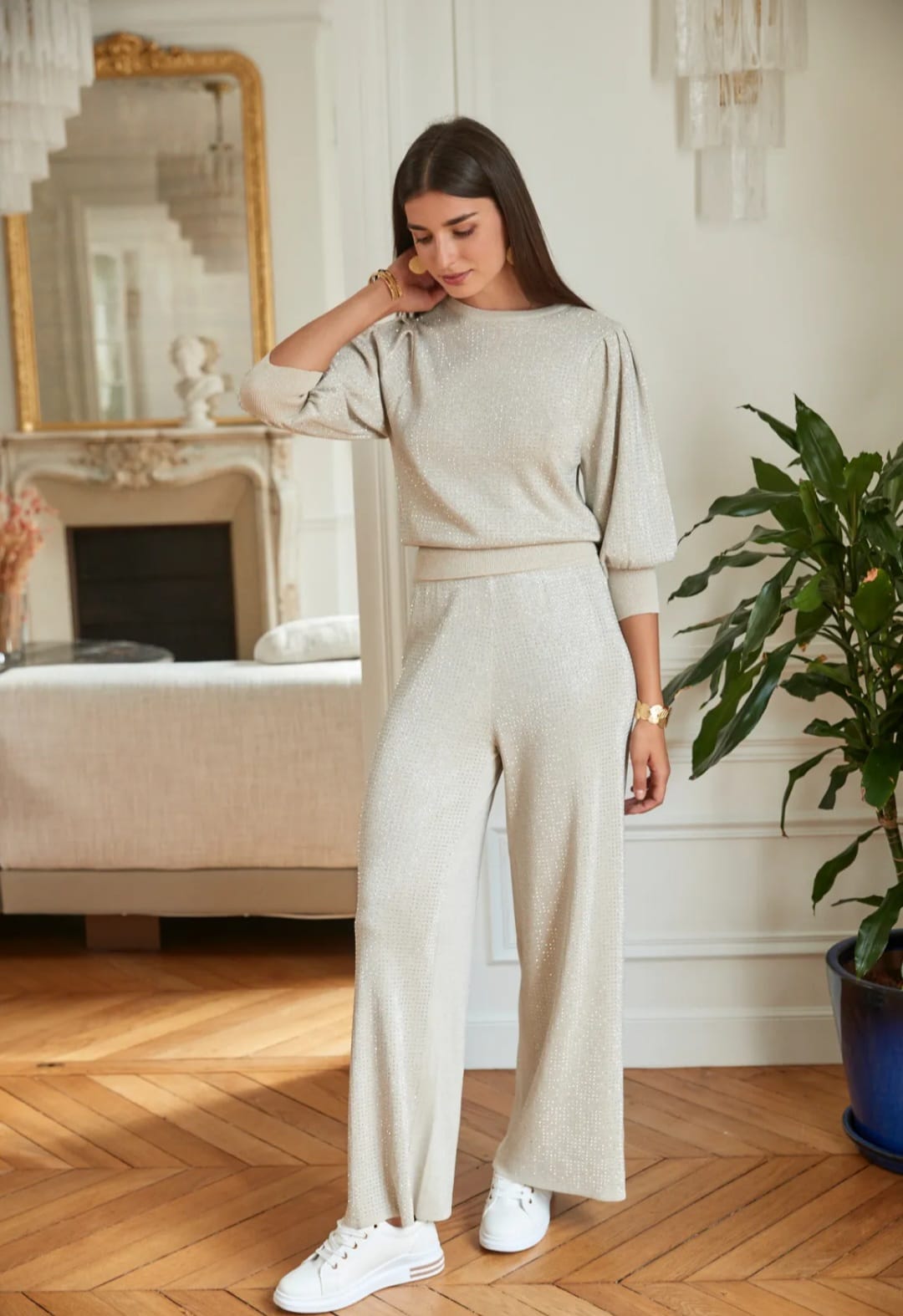 Diamonte detailed loungewear