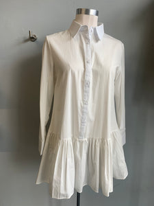White shirt dress