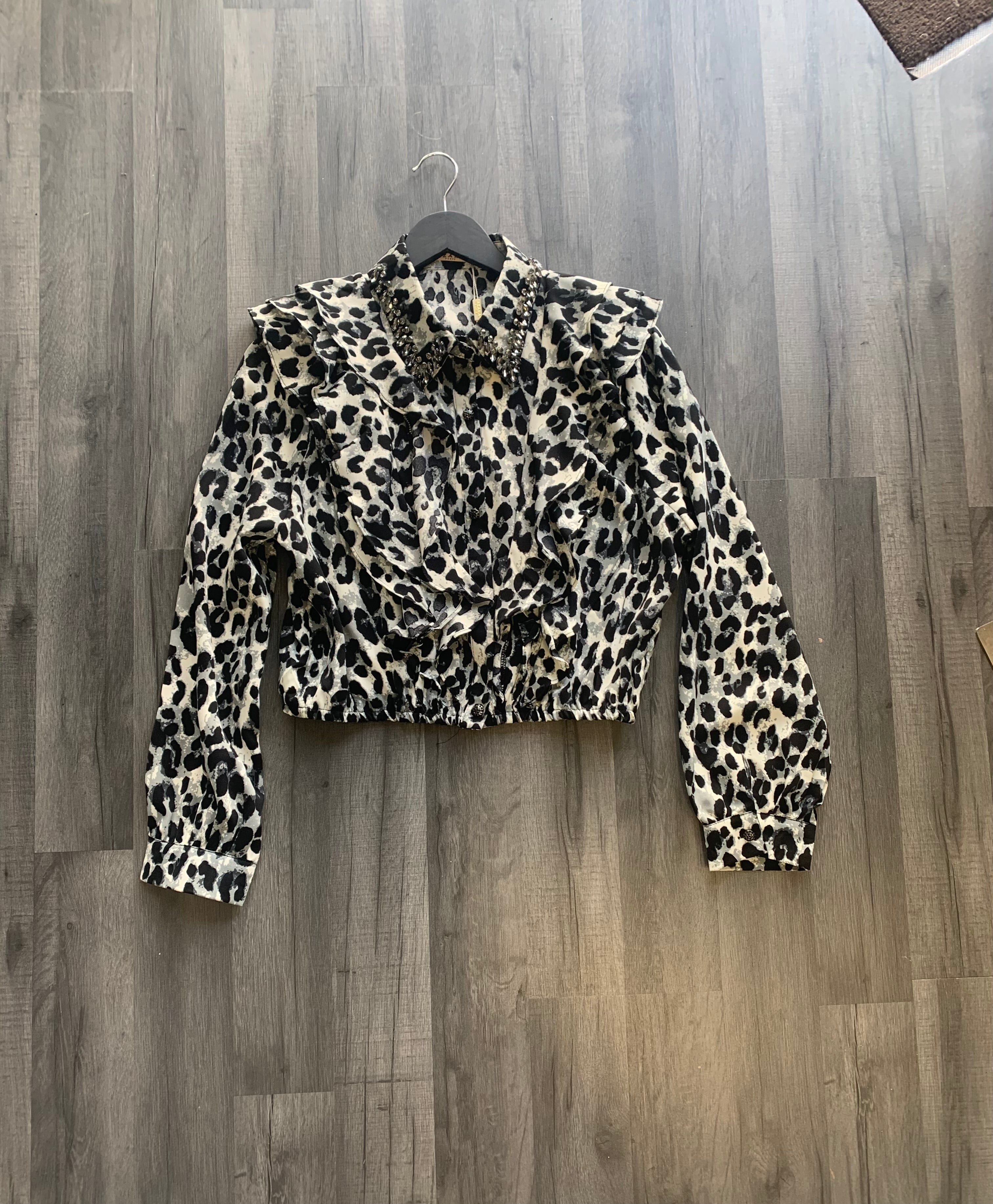 Azara leopard print blouse