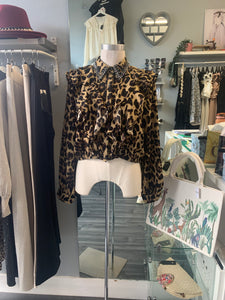 Azara leopard print blouse