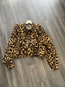 Azara leopard print blouse