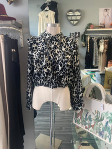 Azara leopard print blouse