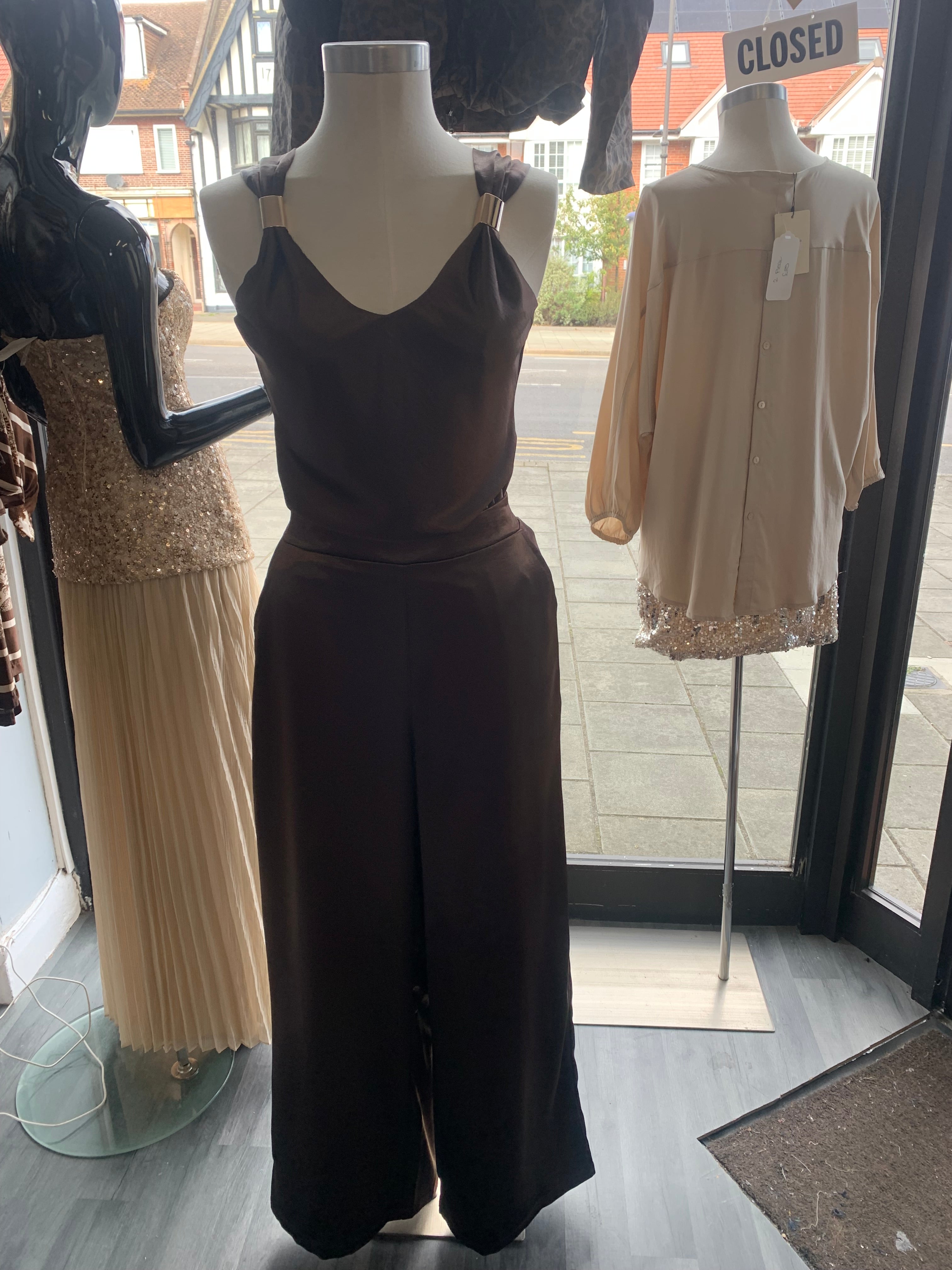 Silky top and trouser set