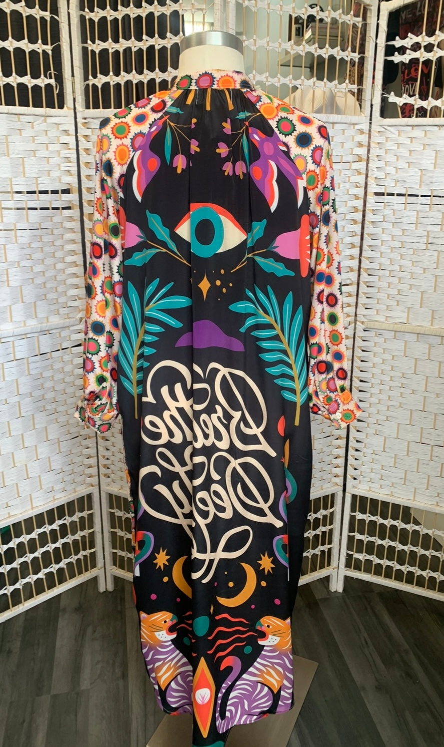 Bianca Funky printed shirt eye dress