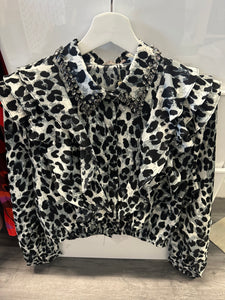 Azara leopard print blouse