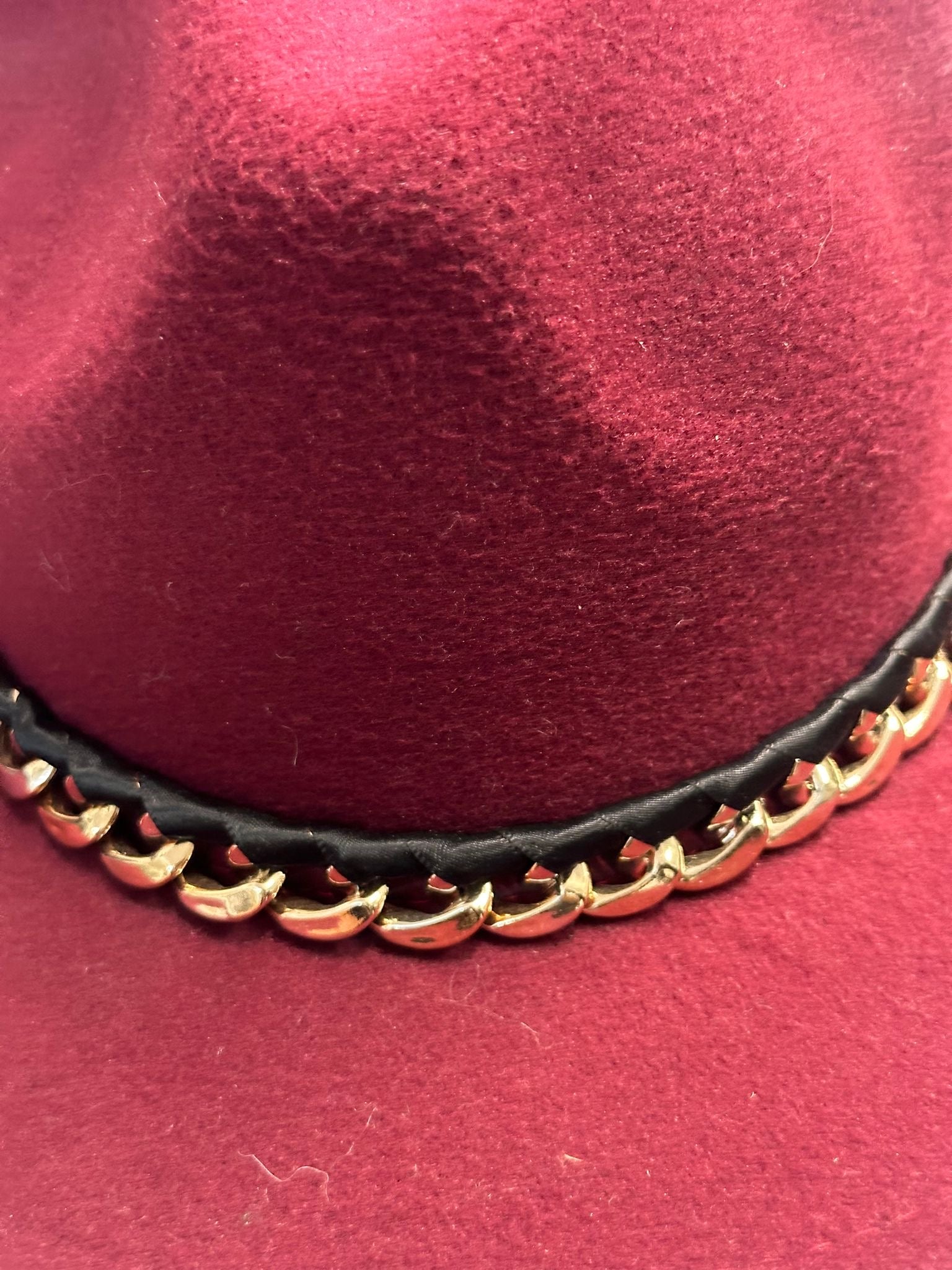 Gold chain hats