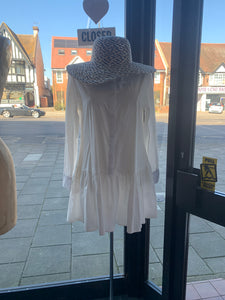 White shirt dress
