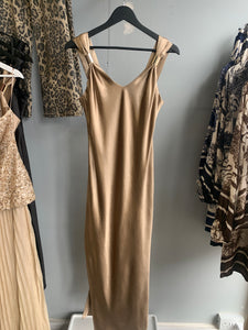 Silky evening long dress