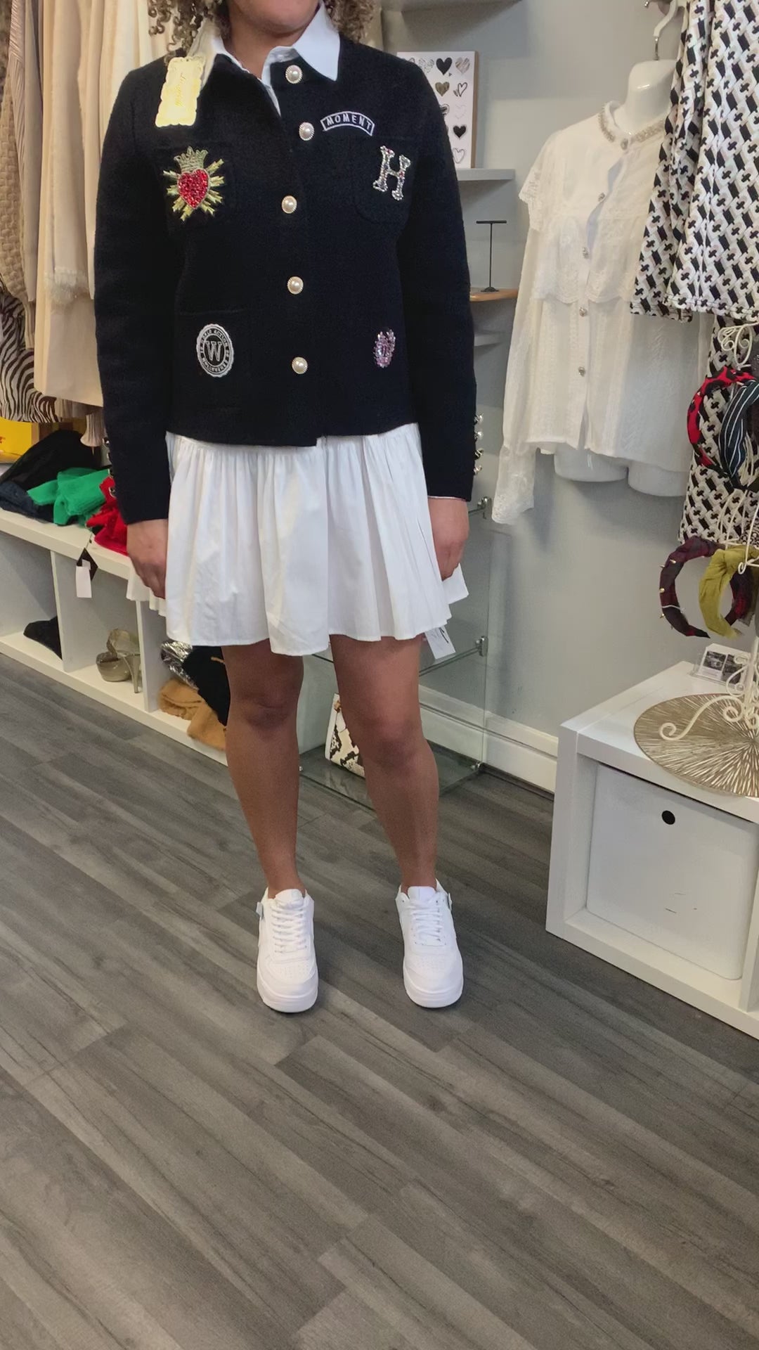White shirt dress