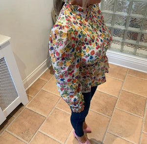 Peplum Floral Top