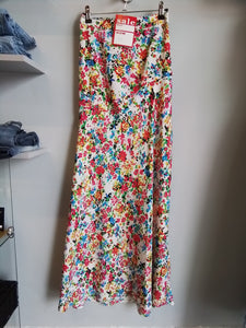 Multicoloured floral maxi skirt