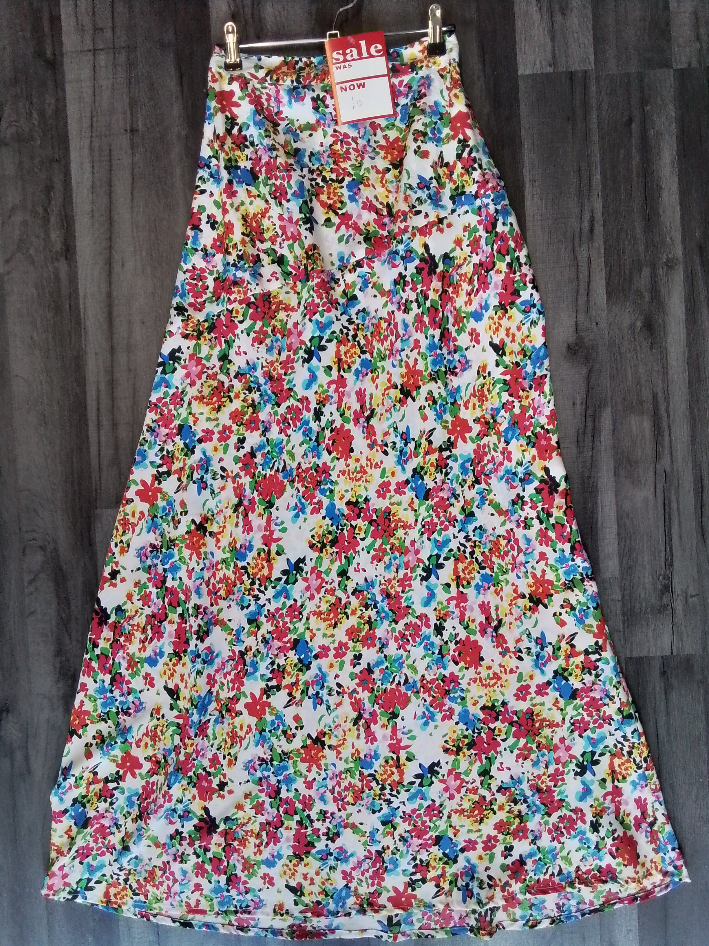 Multicoloured floral maxi skirt