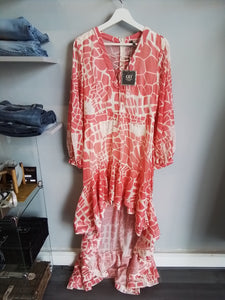 Coral maxi dress