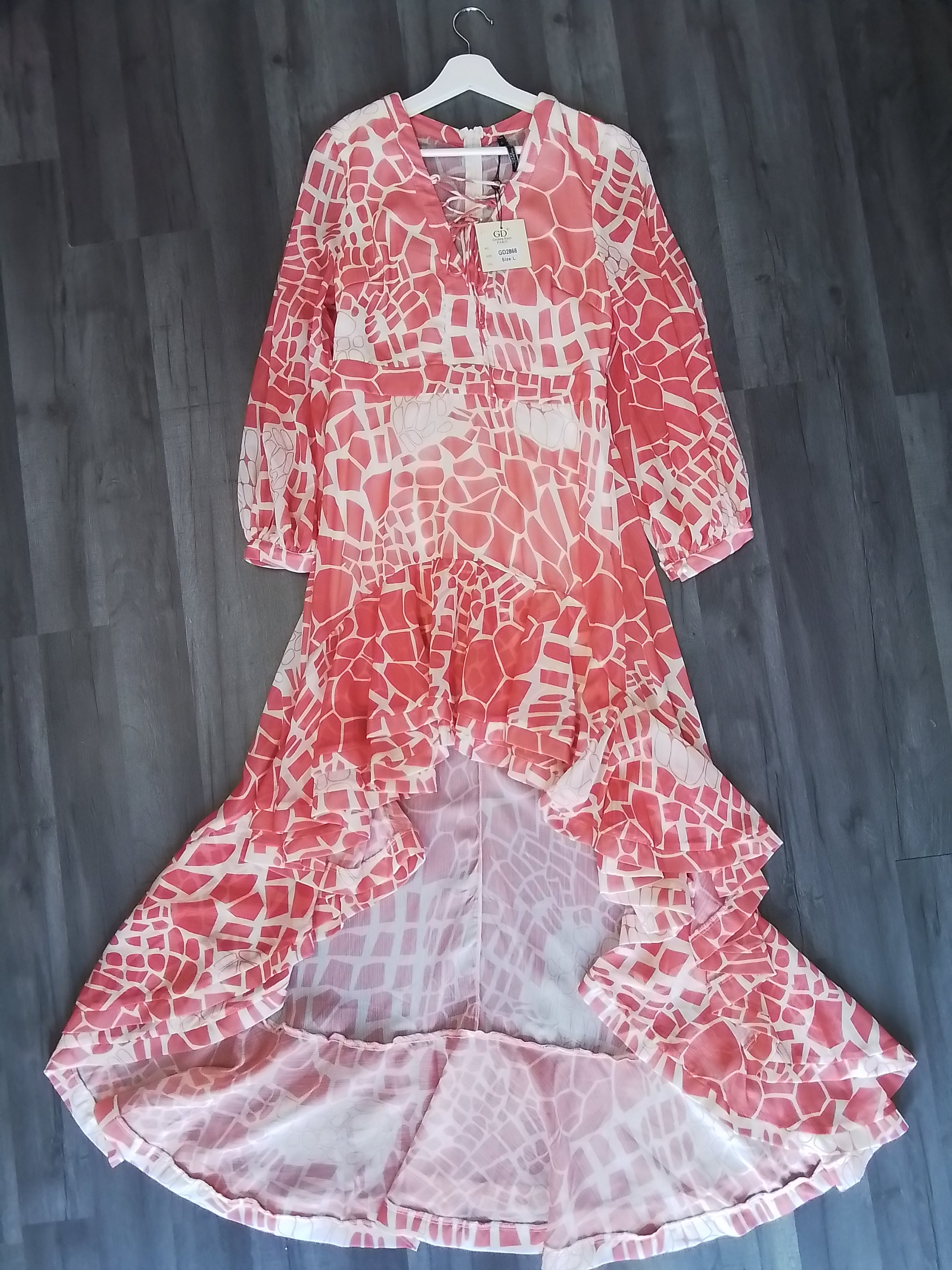 Coral maxi dress