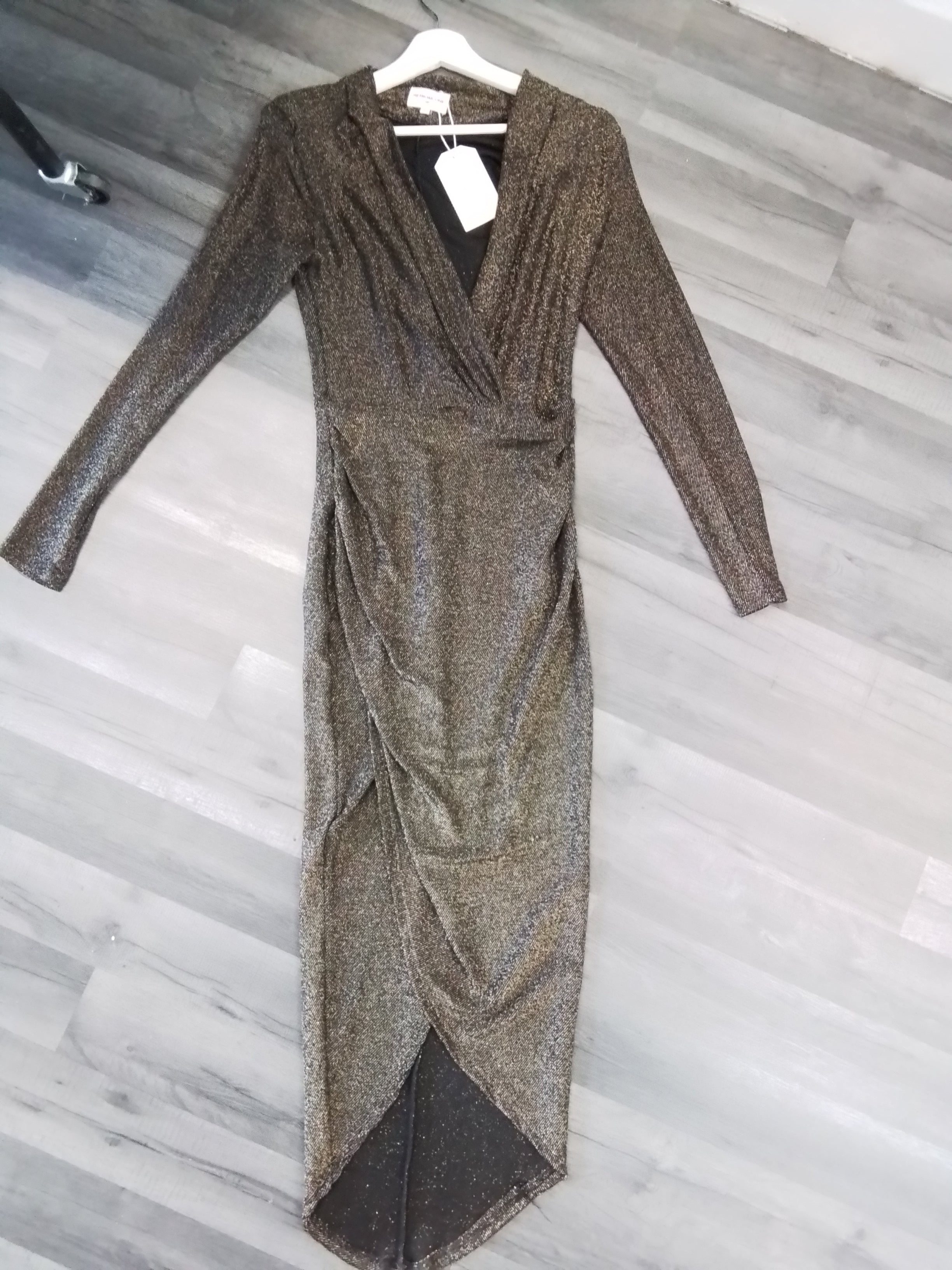 Glitter Ruched Dress