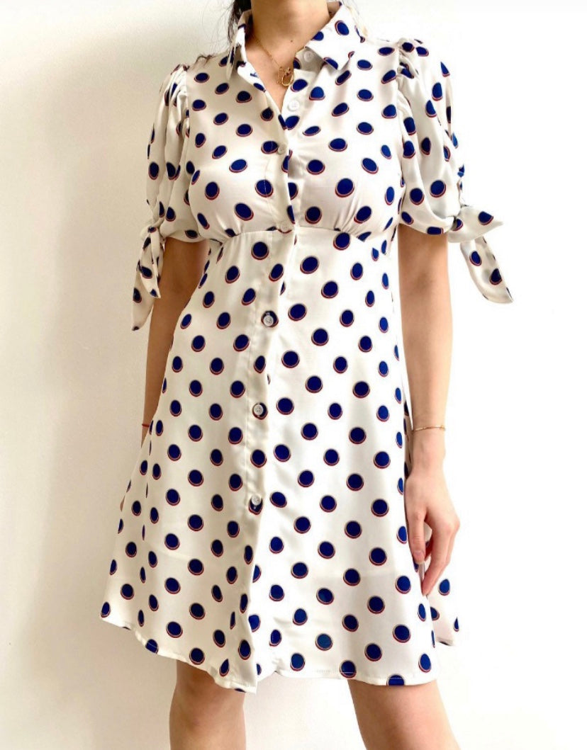 Maraislise S/S Polka Dot Shirt Dress