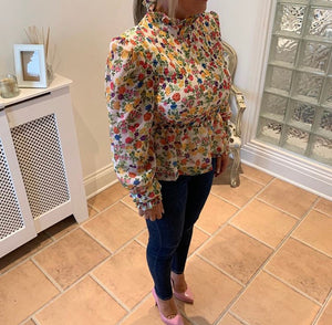 Peplum Floral Top