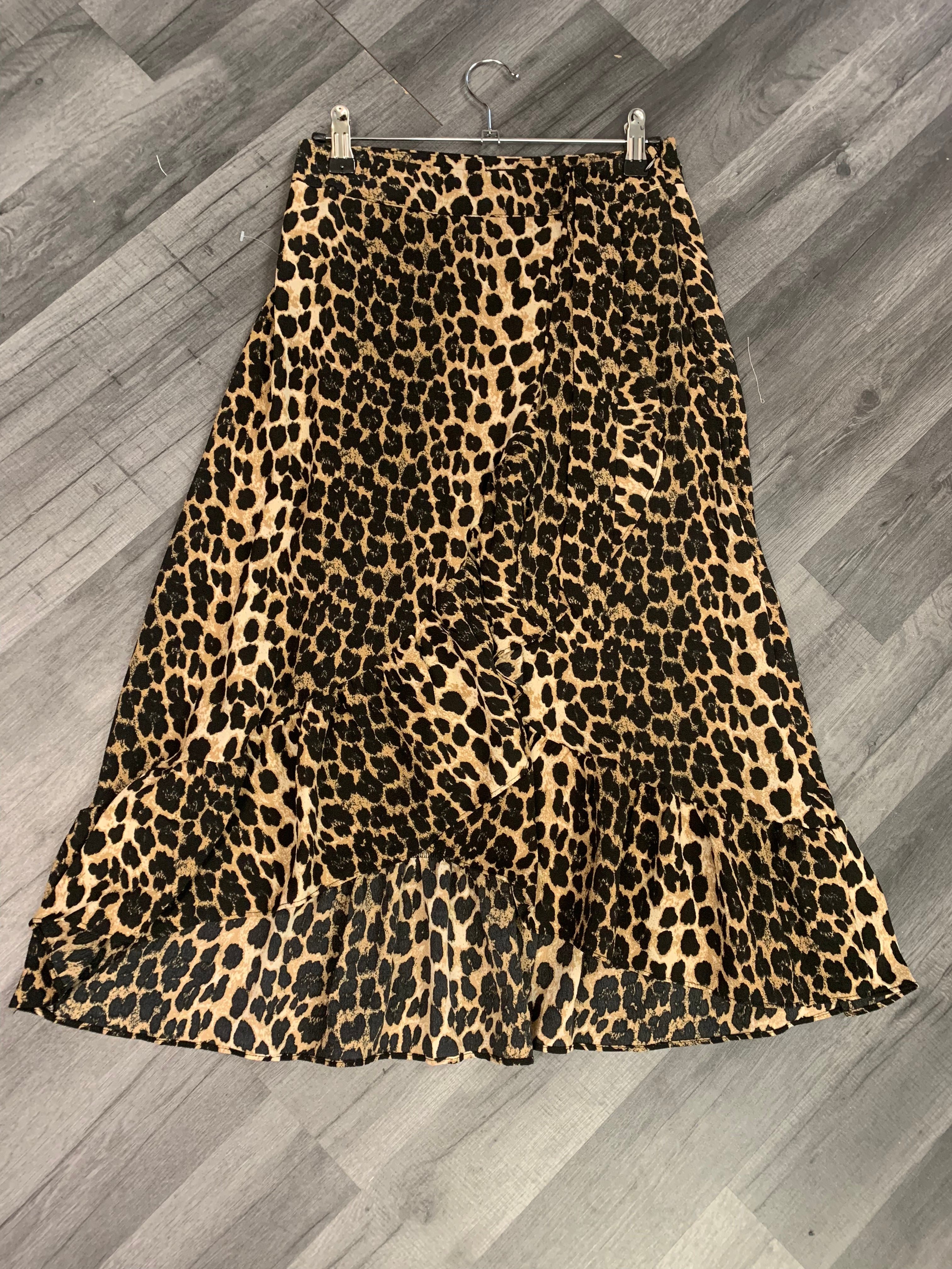 Leopard Midi Wrap Skirt