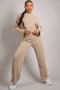 FINE KNIT TURTLE NECK JUMPER & TROUSER SET