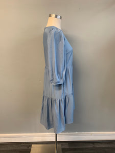 S/S Blue Smock Dress