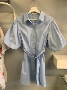 Shirt Puff Sleeve Dress