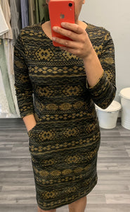 Pomodoro Mustard Or Grey Dress