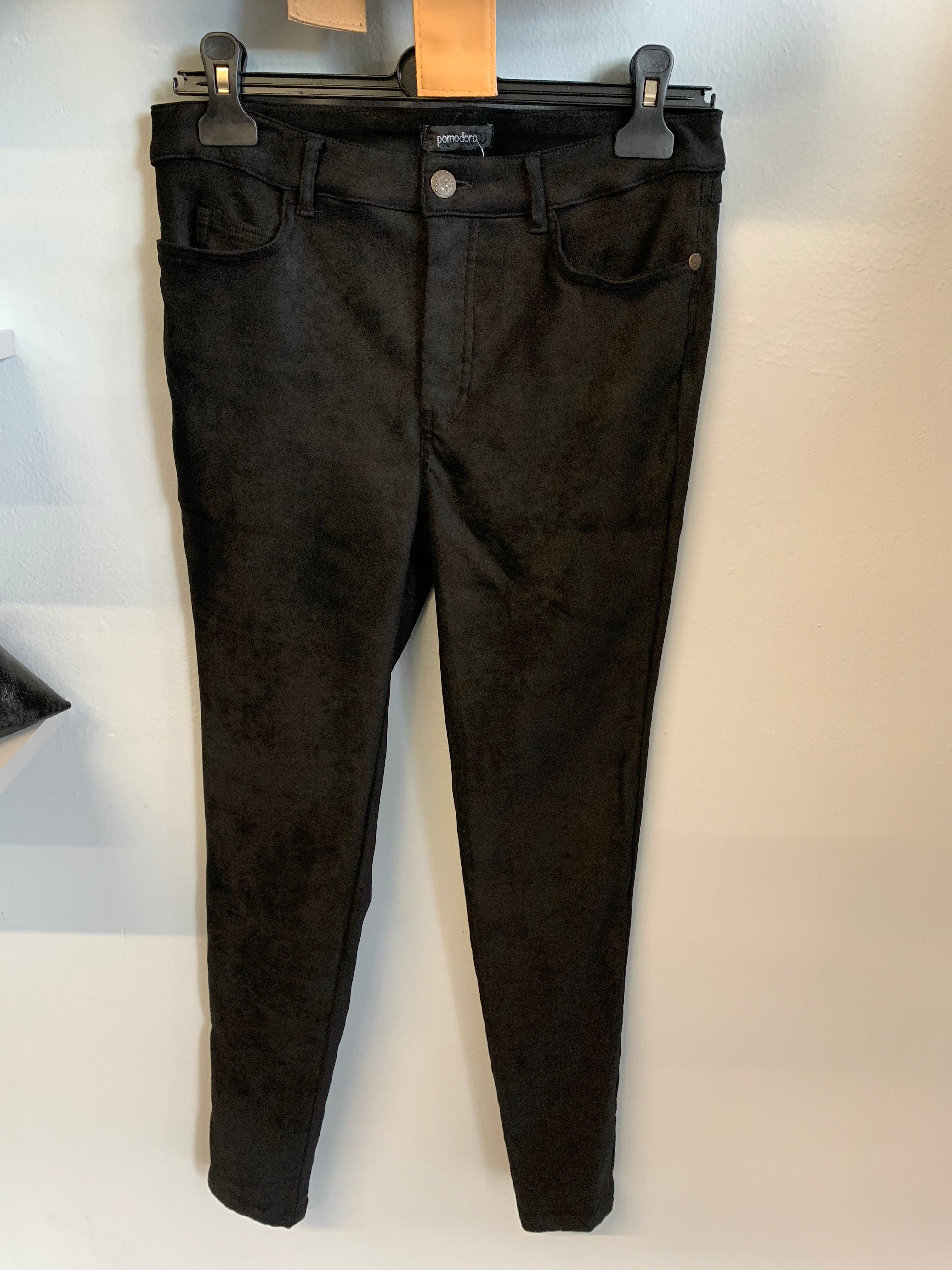 Pomodoro Suedette fitted stretch Jeans
