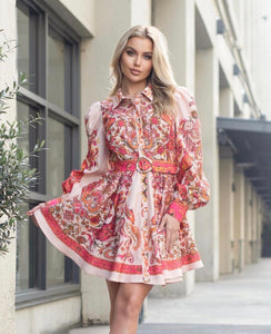 Paisley Shirt Dress