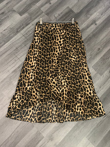 Leopard Midi Wrap Skirt