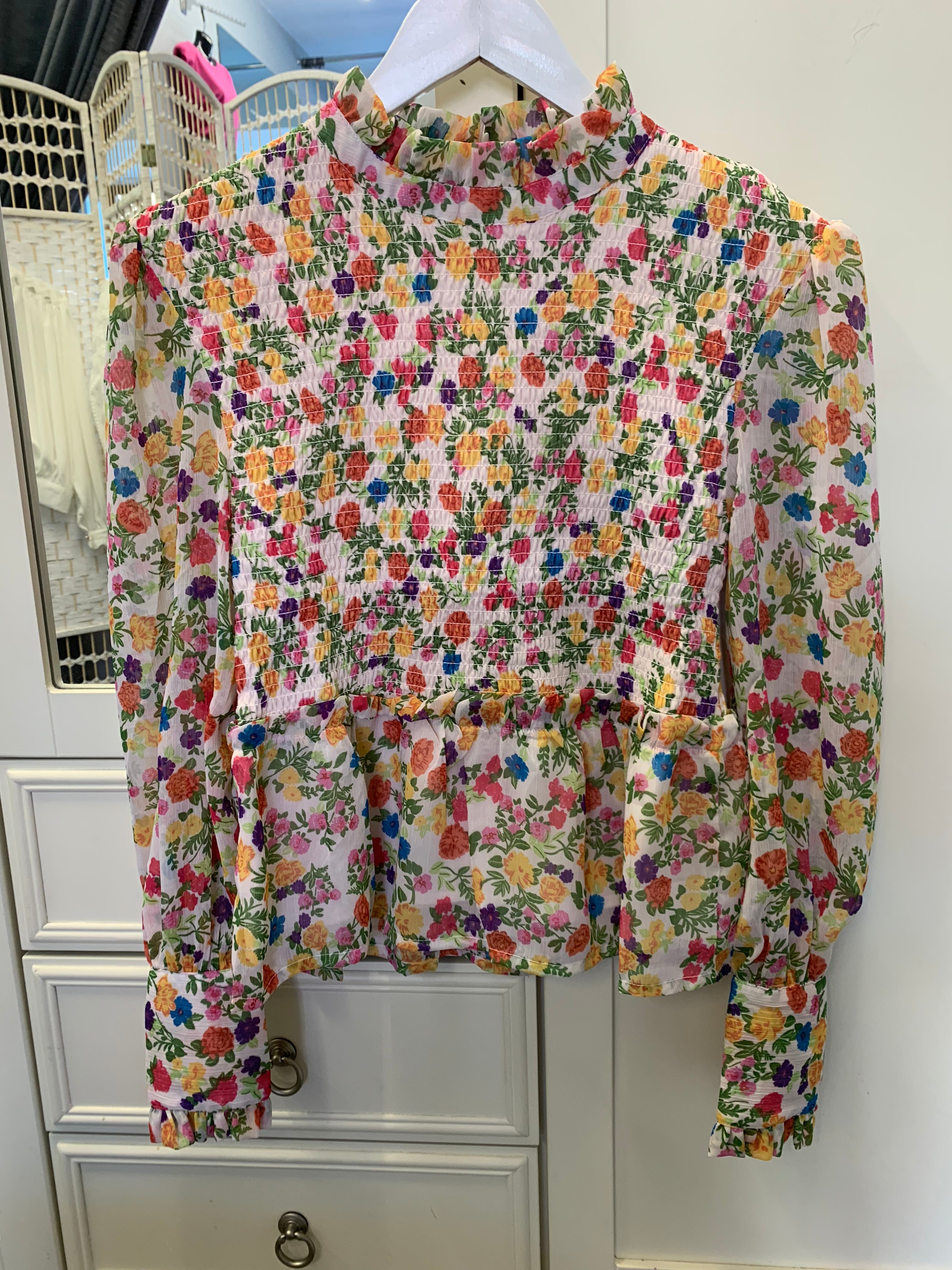 Peplum Floral Top