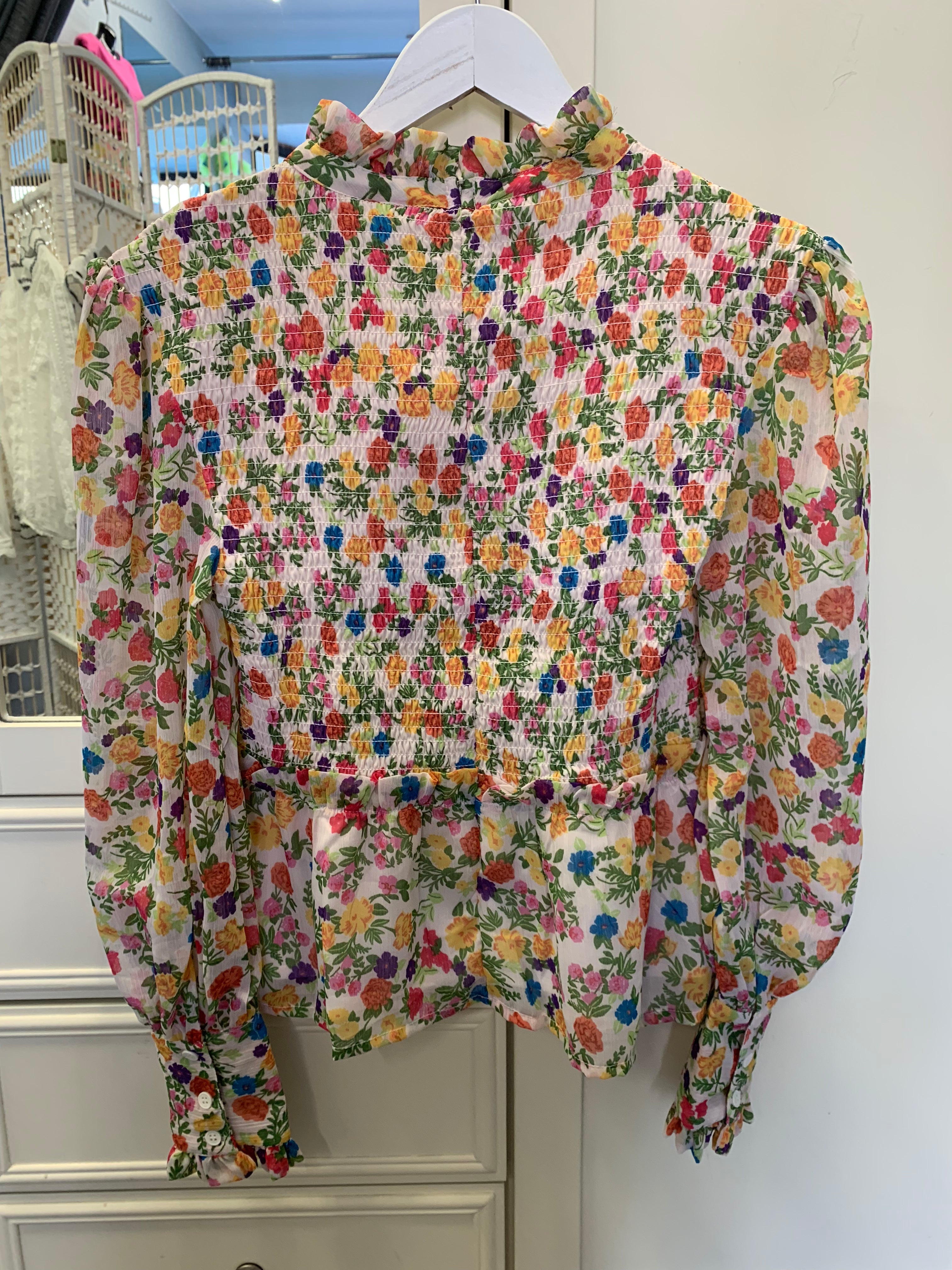 Peplum Floral Top