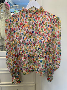 Peplum Floral Top