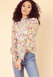 Peplum Floral Top